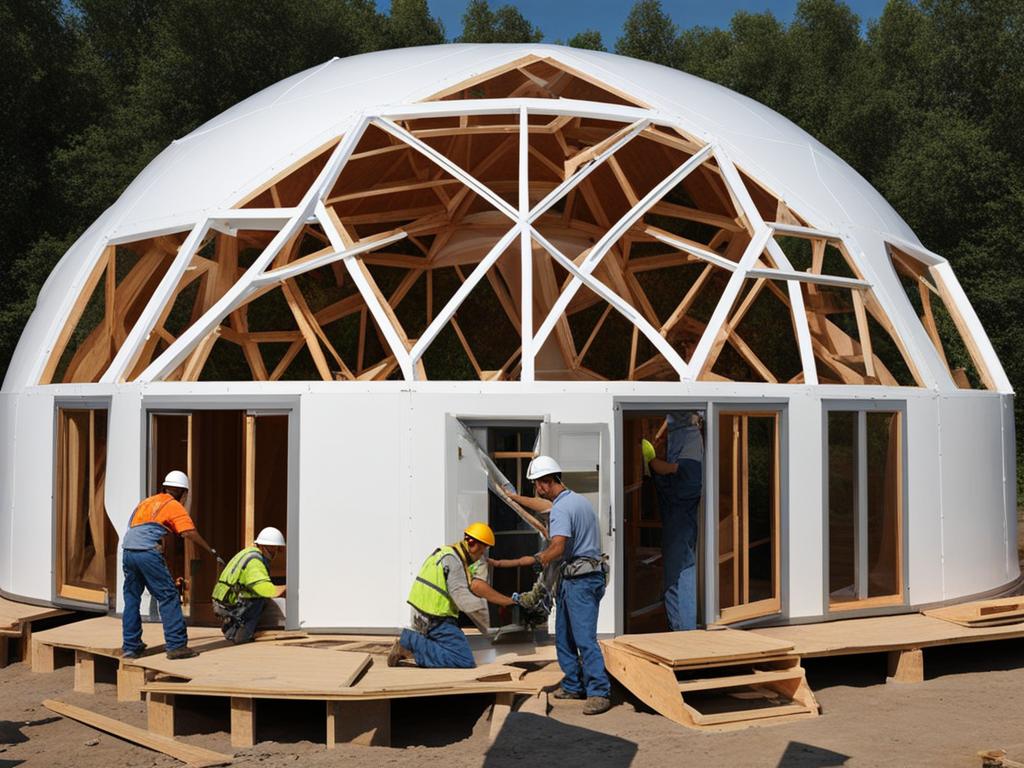 fiberglass dome installation