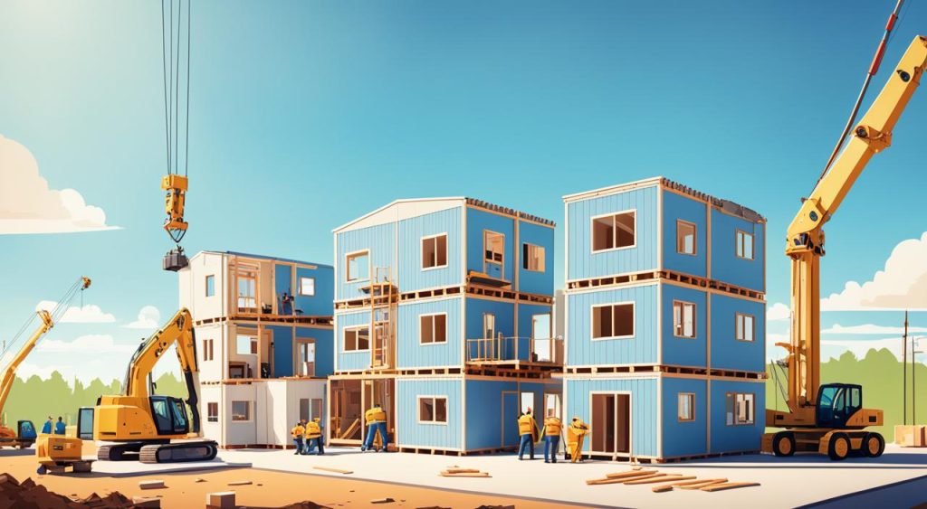 On-site assembly of modular homes On-site assembly of modular homes