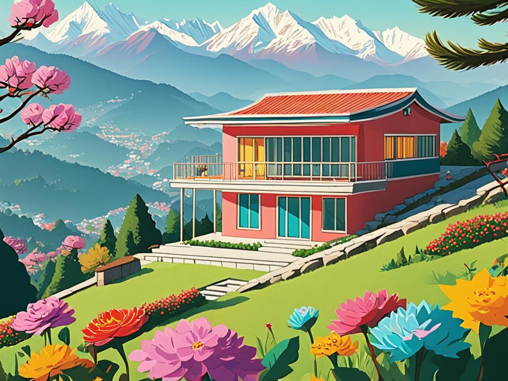 korean prefab house in nepal