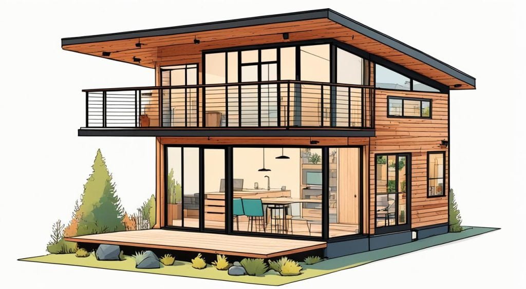 Modern Tiny House Plan Modern Tiny House Plan