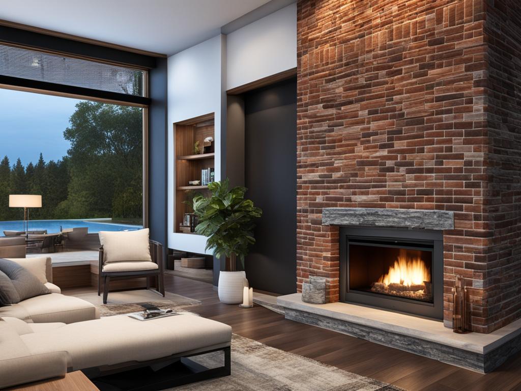 brick or stone finish