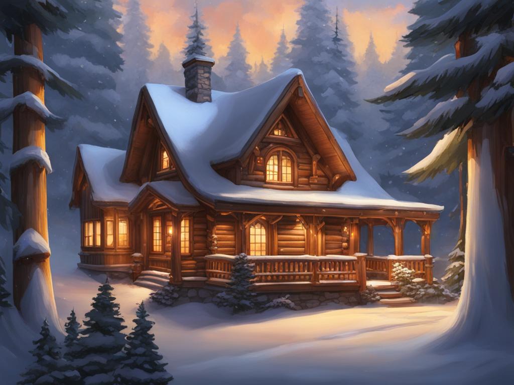 insulated log cabin building