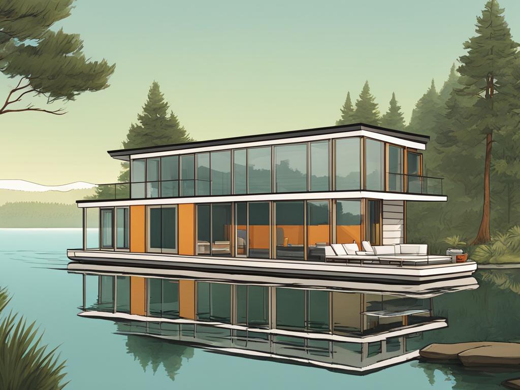 prefab floating house