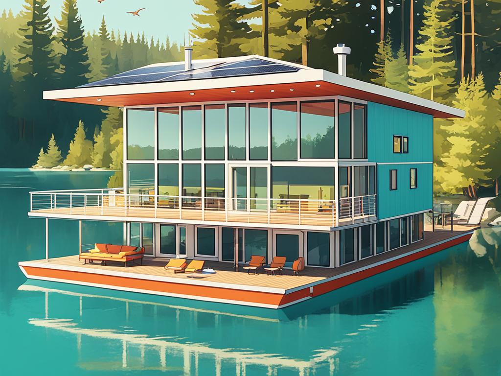 sustainable floating house