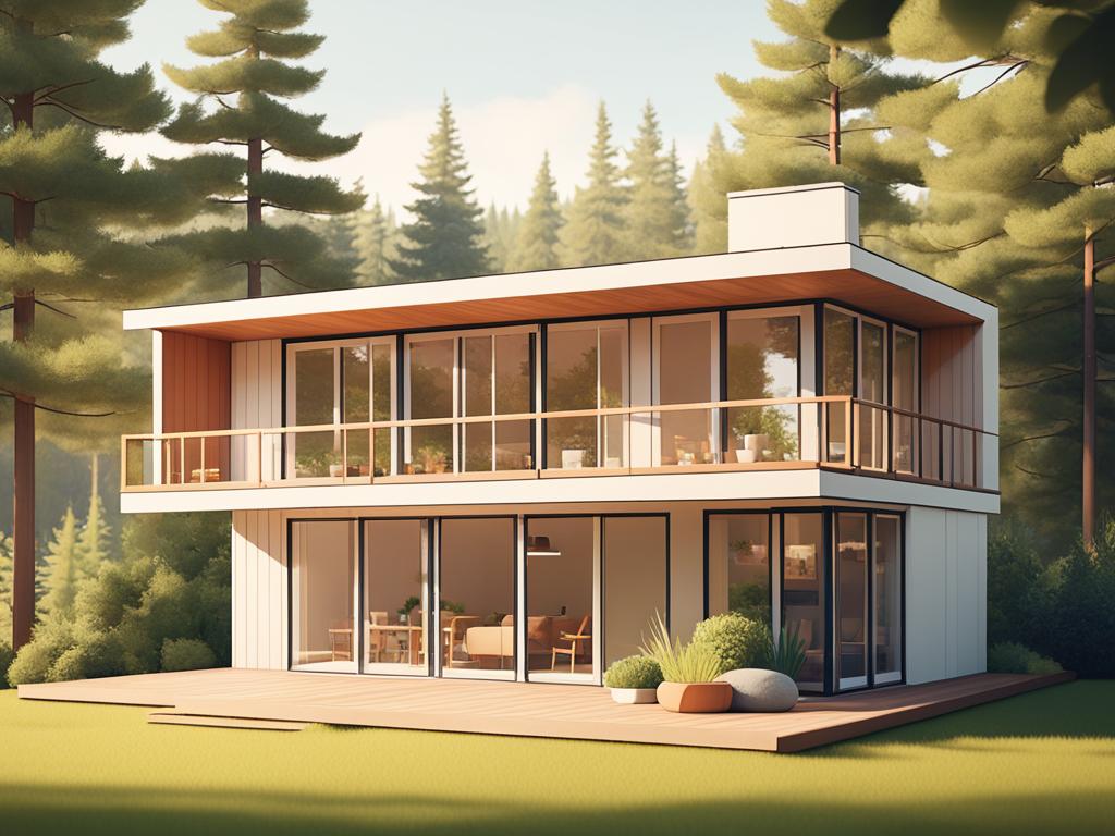 Modular House 3D Modelling - Best Ways to Model a Prefab House 1 modular house 3d model