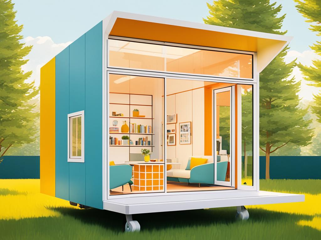 space-saving pop up house