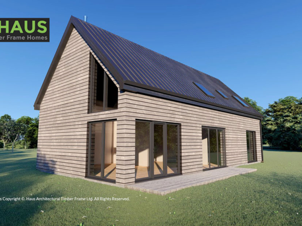 shapinsay front timber cladding