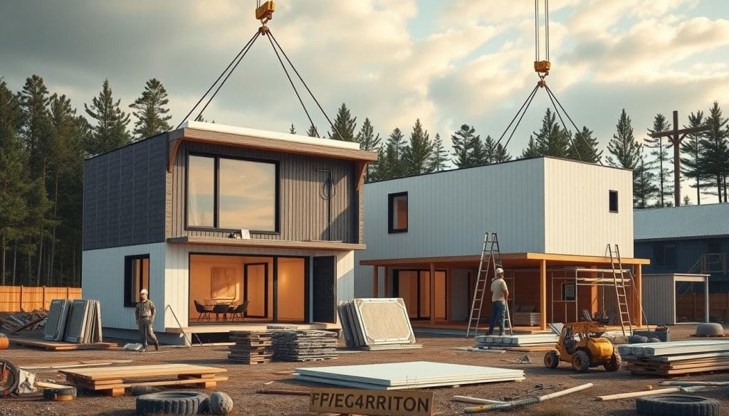 prefab construction process prefab construction process