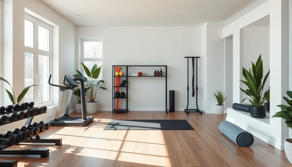 clean home gym environment
